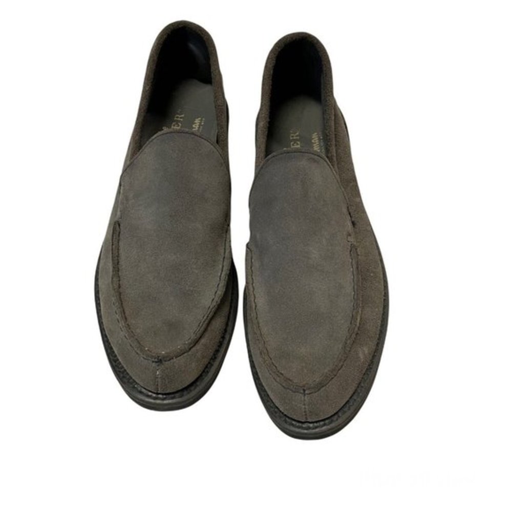 Vintage 1980 NWT MENS JARMAN suede Grey L-Moc Slip On Loafer Size 7 1/2 B